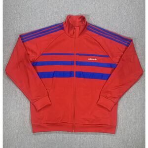 adidas Originals The First Track Top Full Zip Jacket Red Blue IX9623 Men's XL
